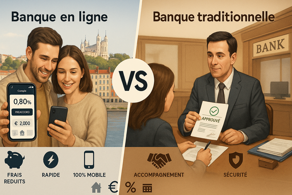 Banques en ligne vs banques traditionnelles : quelle est la meilleure option pour financer un achat à Lyon ?